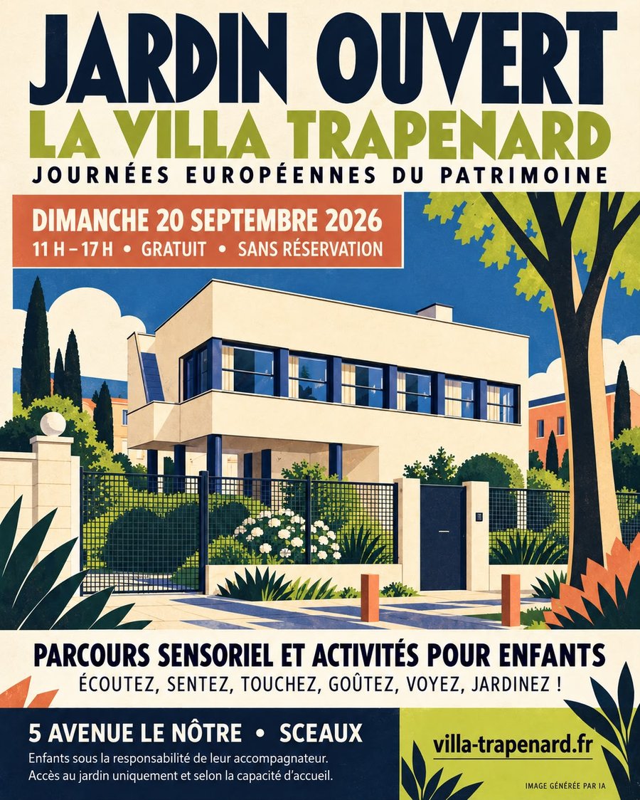 Affiche — Jardin ouvert à la Villa Trapenard, dimanche 20 septembre 2026