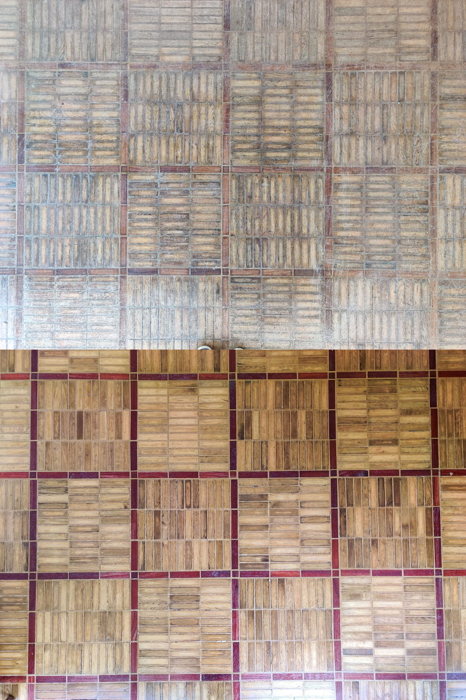Restauration façade côté ouest — Villa Trapenard, avant et après